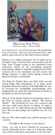 Tribute to Sharron for Hall of Reognition
